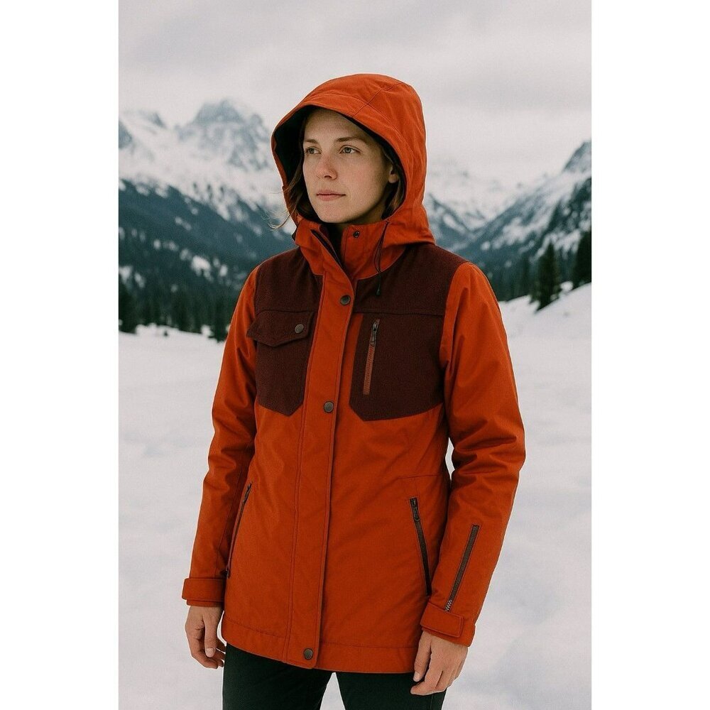 Holden Outerwear Women’s Jacket Orange With Vest Small EUC